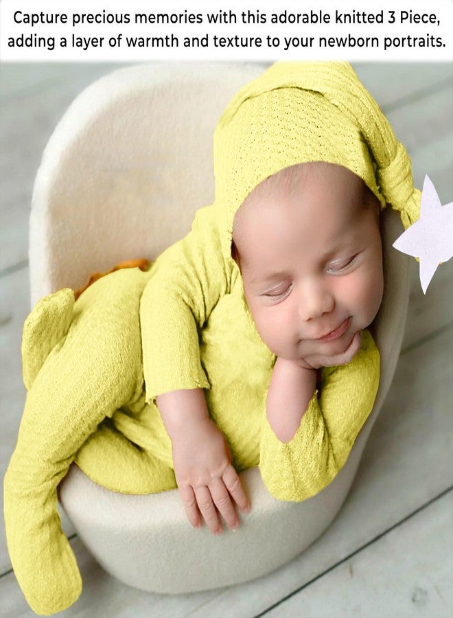 BEMBIKA Photography Costume - Newborn photography outfits & baby photography props Designer baby clothes for newborn photo shoot -(Yellow) - Image 5