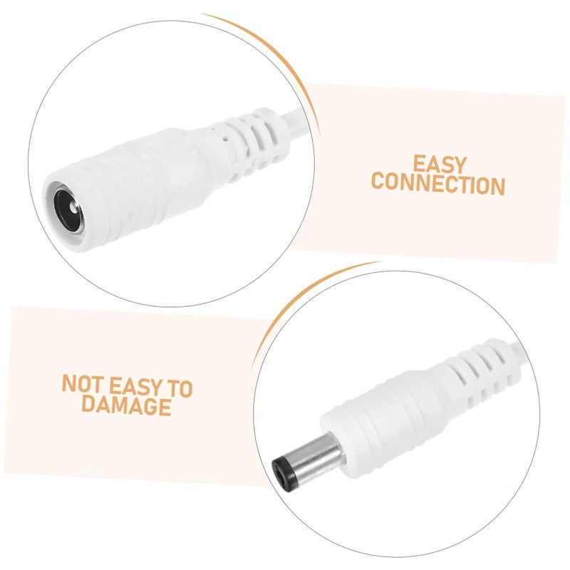 4 Pcs DC Switch Extension Cable with On Off Button for LED Power Strip Easy Install - Image 4