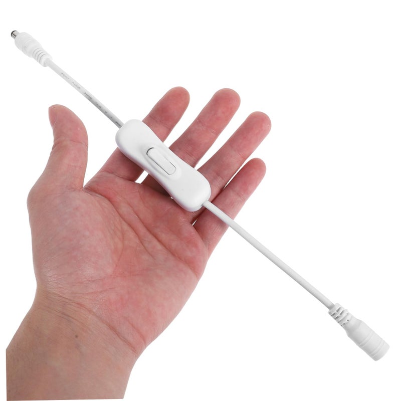 4 Pcs DC Switch Extension Cable with On Off Button for LED Power Strip Easy Install - Image 5