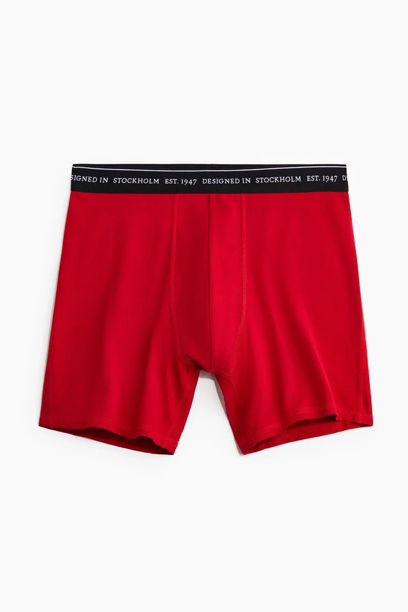 H&M  3-pack mid trunks with Lycra® for Men | Best Price UAE