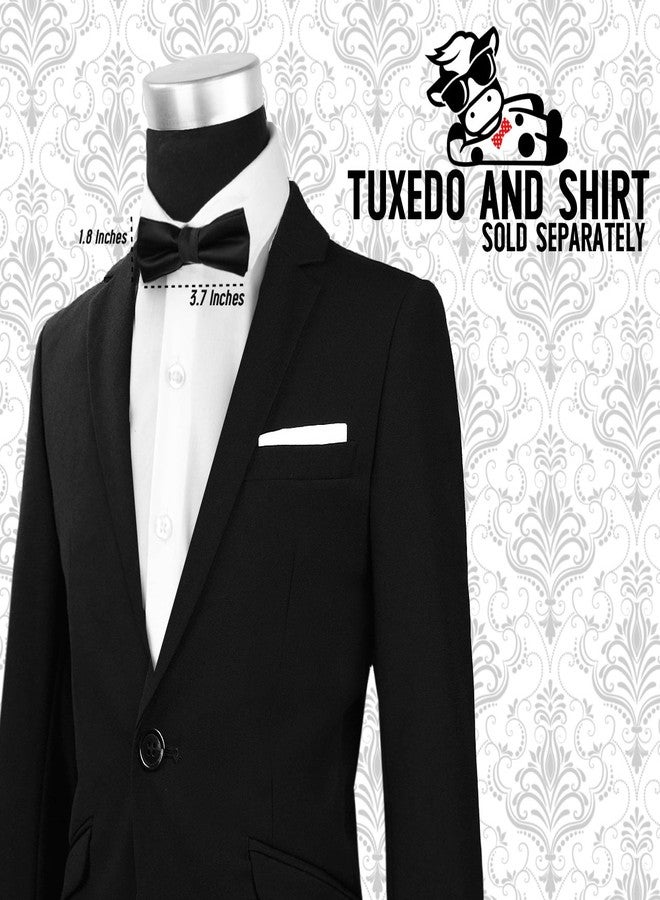 Black n Bianco ربطة عنق ساتان عصرية للأولاد من بلاك أند بيانكو (أسود) - Image 5