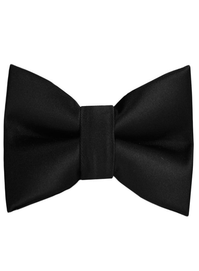 Black n Bianco ربطة عنق ساتان عصرية للأولاد من بلاك أند بيانكو (أسود) - Image 1