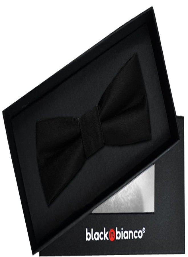 Black n Bianco ربطة عنق ساتان عصرية للأولاد من بلاك أند بيانكو (أسود) - Image 2
