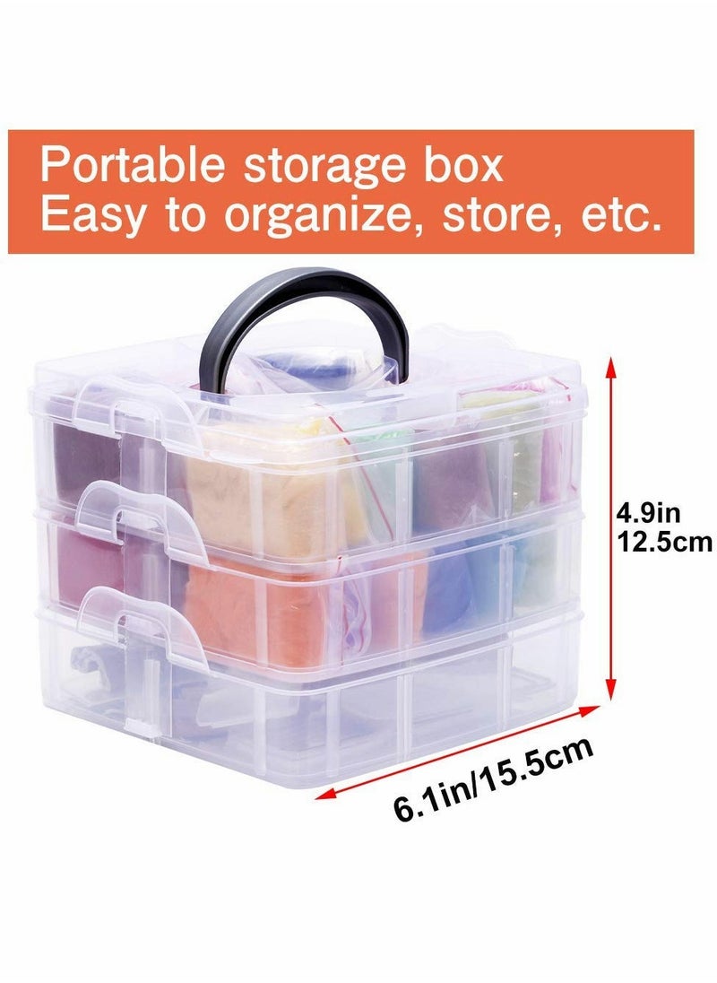 Excefore - Needle Felting Kit, Wool Roving, Complete Needle Felting Starter Kit with Basic Felt Tools and Supplies Wool Fibre Spinning Craft Wet Felting Material for Beginners - Image 1