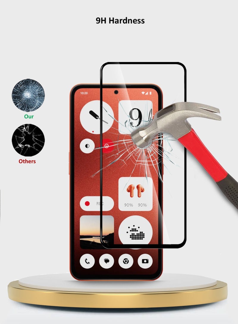 Wtech Nothing CMF Phone 1 5G 2024 Premium E2E Series Full Glue Full Cover Tempered Glass Screen Protector - Clear/Black - Image 4