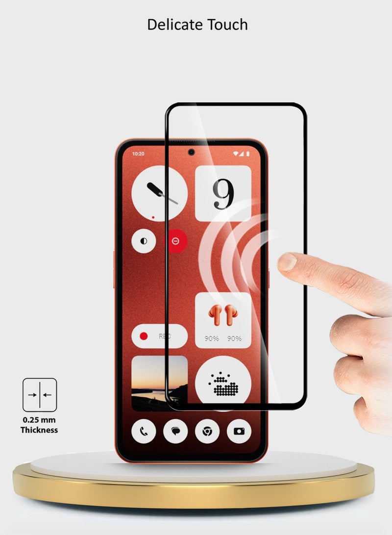 Wtech Nothing CMF Phone 1 5G 2024 Premium E2E Series Full Glue Full Cover Tempered Glass Screen Protector - Clear/Black - Image 5