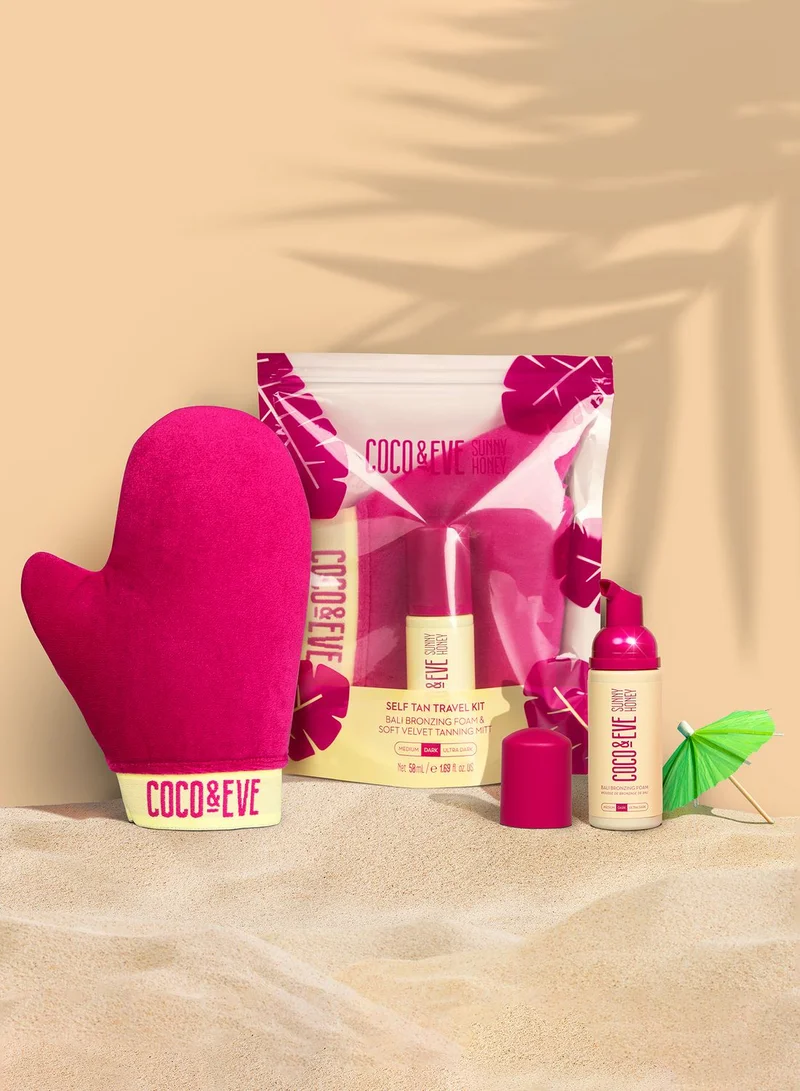 COCO & EVE Self Tan Travel Kit - Dark