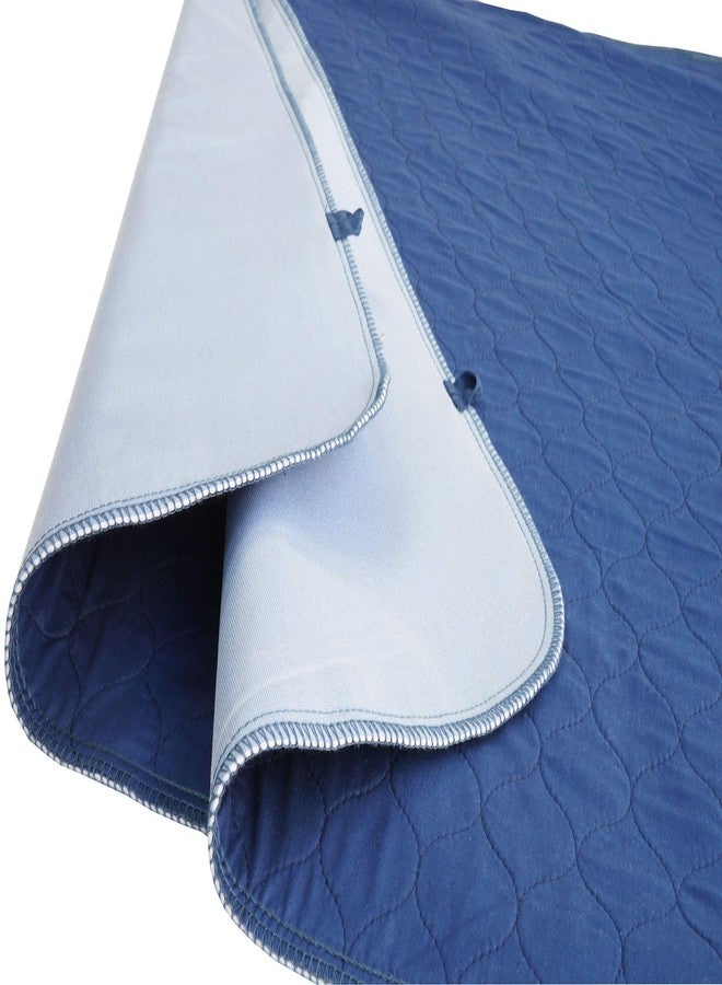 careboree Carebore Reusable Incontinence Bed Pads 34"X36", Pack of 2 Navy - Image 3