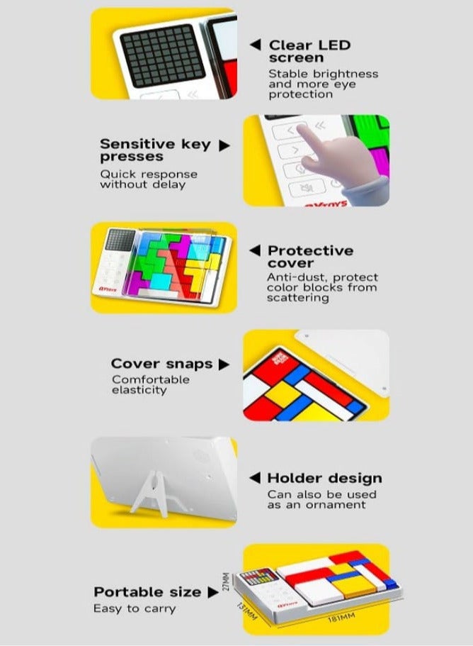 لعبة شينماستر للألغاز للكبار والأطفال، ألعاب ألغاز إلكترونية مع 500 تحدي، لعبة لوحية وألعاب STEM للأولاد والبنات، أفكار هدايا – تفكير إبداعي ومنطقي - Image 3