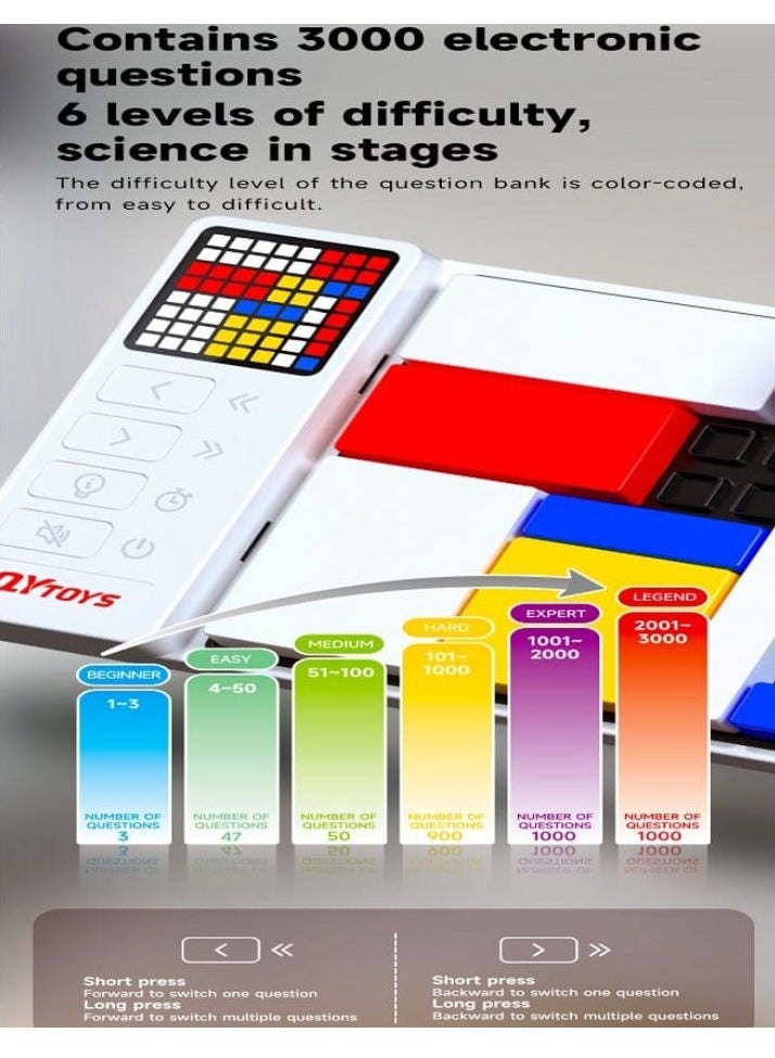لعبة شينماستر للألغاز للكبار والأطفال، ألعاب ألغاز إلكترونية مع 500 تحدي، لعبة لوحية وألعاب STEM للأولاد والبنات، أفكار هدايا – تفكير إبداعي ومنطقي - Image 4