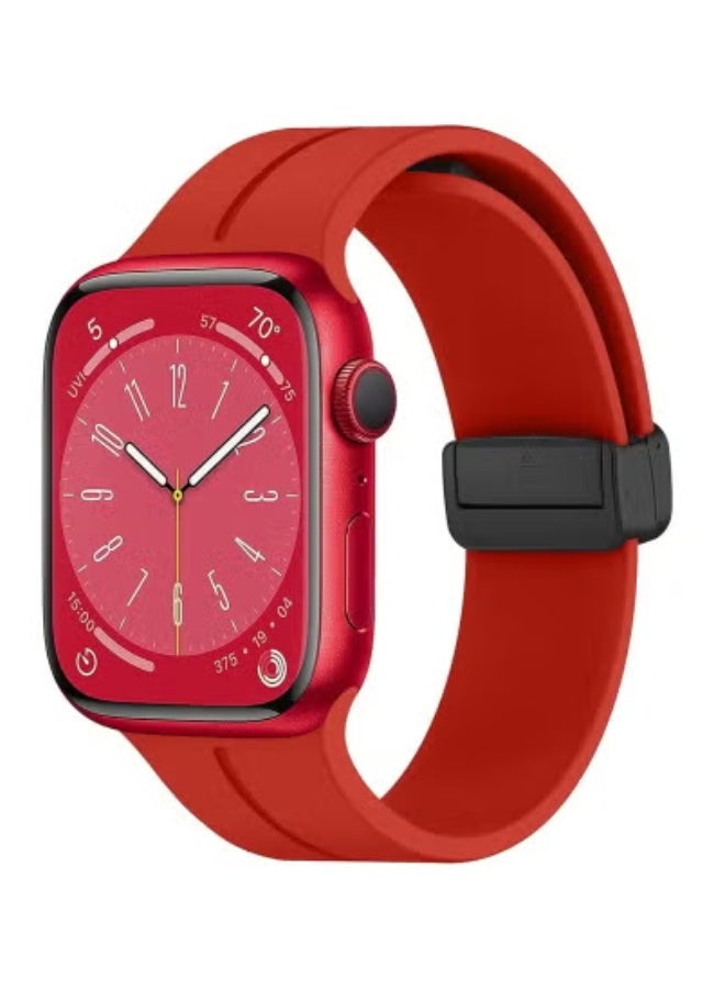 JAJEEK Premium Quick Release Silicone Watch Band for Apple Watch 45mm & 49mm – Soft, Skin-Friendly Sport Strap for Men & Women | Durable, Lightweight & Comfortable Replacement Band | Sweat-Resistant, Adjustable Fit for Active Use | Ideal for All-Day Wear - Image 5