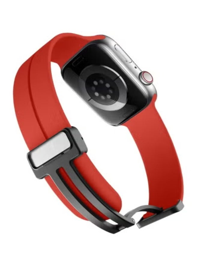 JAJEEK Premium Quick Release Silicone Watch Band for Apple Watch 45mm & 49mm – Soft, Skin-Friendly Sport Strap for Men & Women | Durable, Lightweight & Comfortable Replacement Band | Sweat-Resistant, Adjustable Fit for Active Use | Ideal for All-Day Wear - Image 1