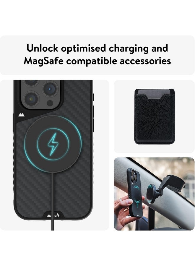ماوس جراب موس لهاتف iPhone 15 Pro Max متوافق مع MagSafe - Limitless 5.0 - ألياف الكربون - جراب واقٍ لهاتف iPhone 15 Pro Max - غطاء هاتف مقاوم للصدمات  - Image 4