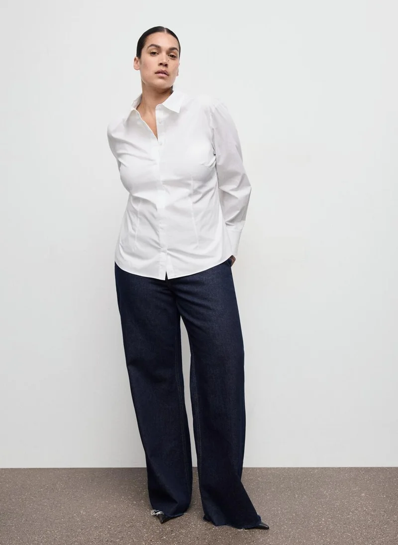 MANGO  Slim-fit poplin shirt for Women | Best Price UAE