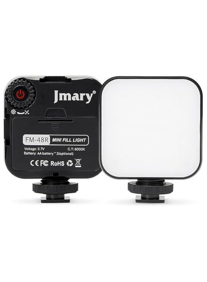 Jmary FM-48R 3.7V Mini Portable Video Light - Image 1