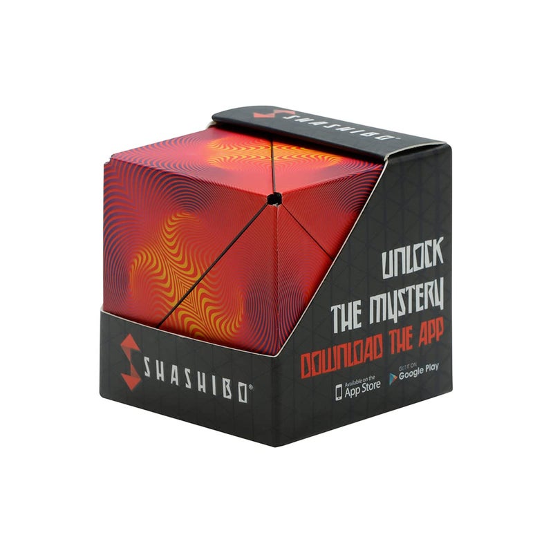 Shashibo Shape Shifting Box - Award-Winning Fidget Toy w/ 36 Rare Earth Magnets - Fidget Cube Transforms Into Over 100 Shapes, Sensory Toy Gift for Kids, Teens, and Adults (Optical Illusion) - Image 1