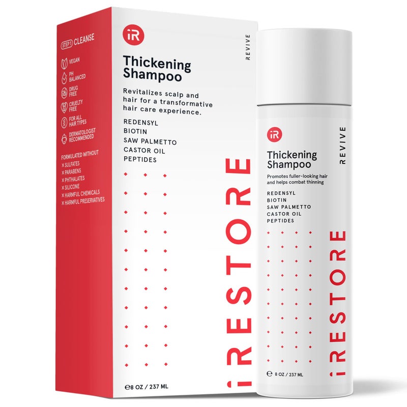 iRestore Anti Hair Loss and Thinning Shampoo  Biotin Formula for Hair Growth Thickening and Volumizing for Men  Women