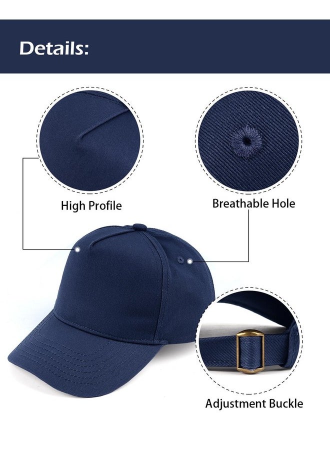 Zylioo - Xxl Oversize 5 Panels Ball Capshard Crown Baseball Hats For Big Headsadjustable High Top Sun Cap - Image 1