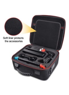 XiuWoo Hard Carrying Case Compatible with Nintendo Switch OLED Model (2021), Hard Travel Storage Protective Case with Handle and Shoulder Strap for Pro Controller  - Image 2