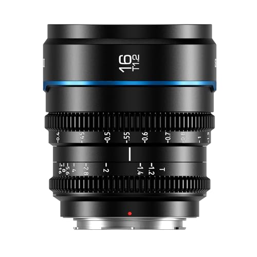 SIRUI Night Walker 16mm S35 Wide Angle Cine Lens T12 Large Aperture Manual Focus Lens for E Mount Cameras FX30 ZVE10 A6500 A6600 MS16EB Black - Image 1