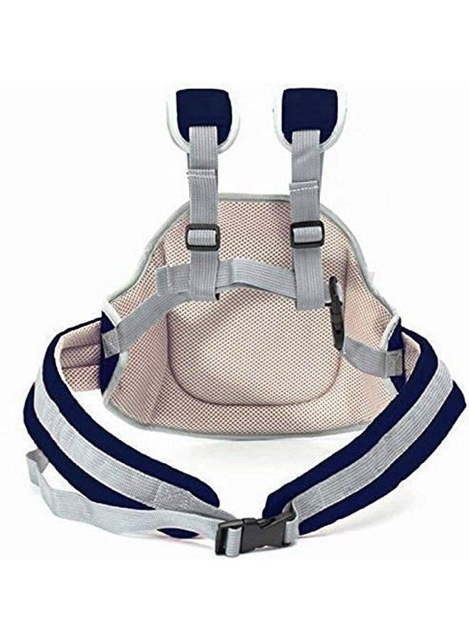 Child Safety Belt For Children When Travelling On Motorbikes And Scooters. Belts Secures The Child To The Parent. Soft And Cushion Based Belt Lk Plain (37 Chips Dblue)