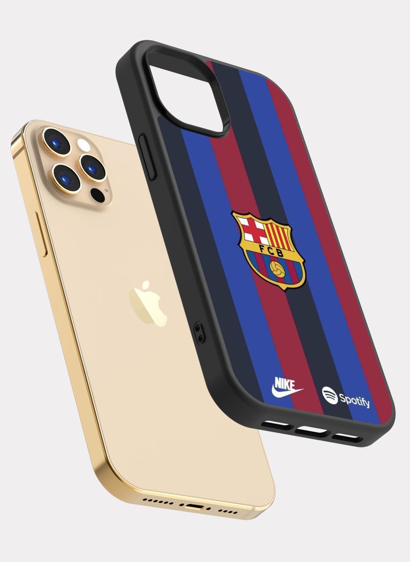 بكسلات كفر ايفون 12 برو شعار برشلونة احمر - Image 2