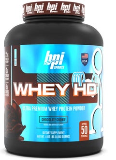 BPI SPORTS Whey HD  High-quality fast-absorbing protein Chocolate Cookie 4.7 Lb 