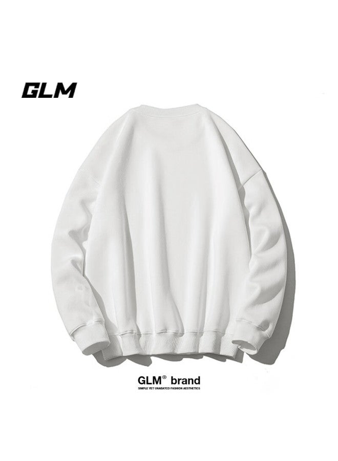 Glm Men's Autumn Round Neck Loose Trendy Sports All-match Youth Casual Bottoming Shirt Men's Outerwear - Image 2