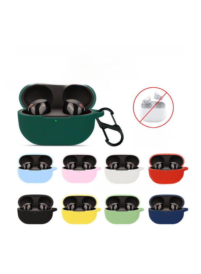 Sony WF-1000XM5 Earphone Protective Case Soft Bluetooth Silicone TPU Storage Cover Pure Color IP Series Accessories-Color:D.Green-Model:XM5 - Image 2