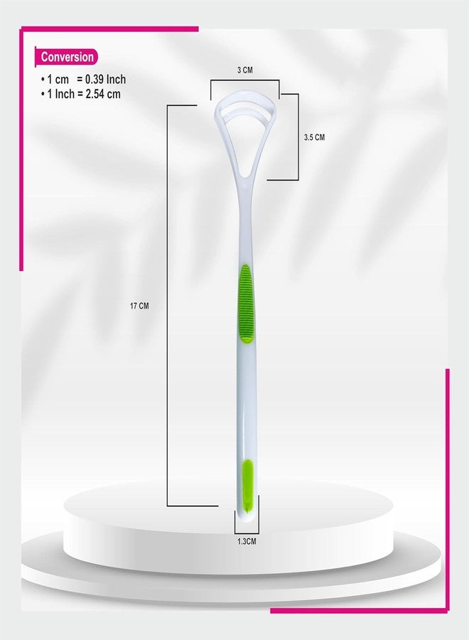 فوريس 23 فورس 24 - منظف اللسان، يحارب رائحة الفم الكريهة ويحافظ على صحة الفم، ويحسن حاسة التذوق للبالغين والأطفال، بمقبض مرن وسهل الاستخدام (عبوة من 4 قطع) - Image 5