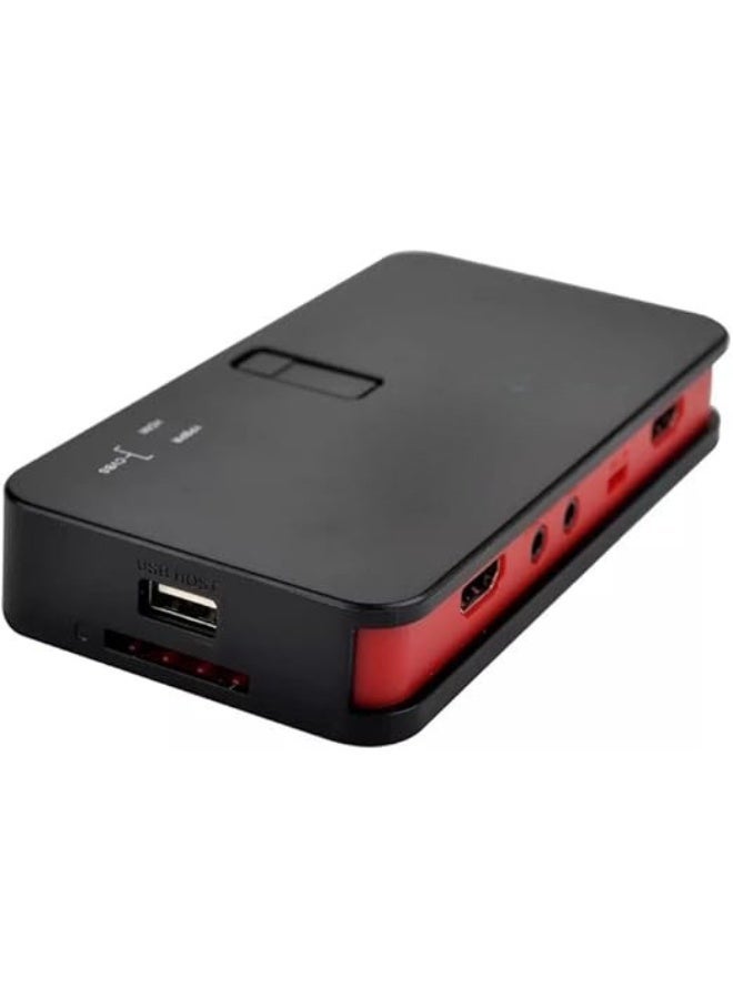 جهاز التقاط فيديو عالي الدقة 1080 بكسل بمدخل HDMI AV Ypbpr مع تسجيل مباشر على فلاش USB – بدون كمبيوتر - Image 3