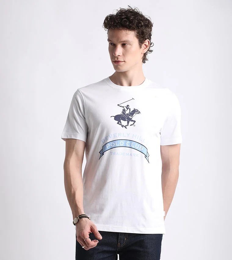Beverly Hills Polo Club Logo Crew Neck Short Sleeves Men's T-Shirt