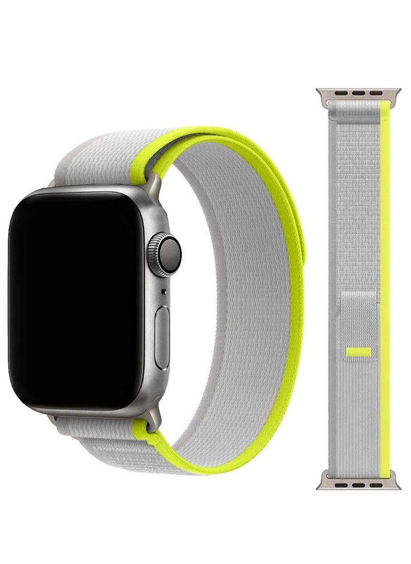CATANES - 2Pack for Apple Watch Trail Band 49mm 45mm 44mm 42mm Nylon Woven Sport Strap for iWatch Series Ultra/8/7/SE/6/5/4/3/2/1 Grey/Dark Grey - Image 1