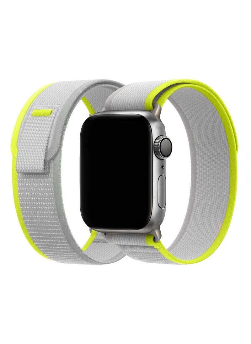CATANES - 2Pack for Apple Watch Trail Band 49mm 45mm 44mm 42mm Nylon Woven Sport Strap for iWatch Series Ultra/8/7/SE/6/5/4/3/2/1 Grey/Dark Grey - Image 1