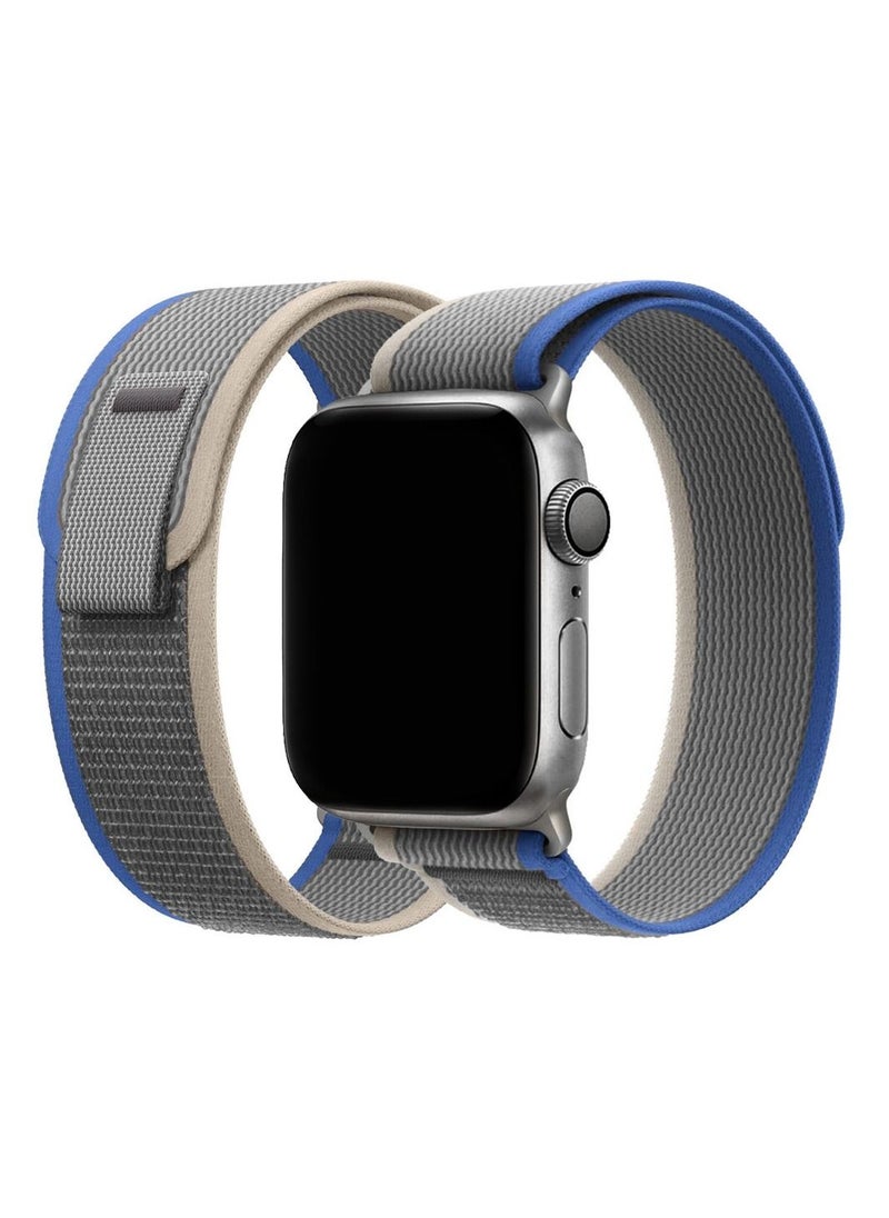 CATANES - 2Pack for Apple Watch Trail Band 49mm 45mm 44mm 42mm Nylon Woven Sport Strap for iWatch Series Ultra/8/7/SE/6/5/4/3/2/1 Grey/Dark Grey - Image 1