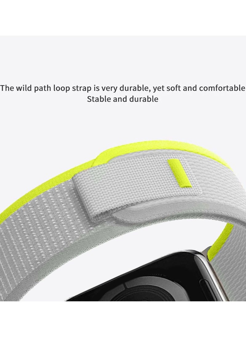 CATANES - 2Pack for Apple Watch Trail Band 49mm 45mm 44mm 42mm Nylon Woven Sport Strap for iWatch Series Ultra/8/7/SE/6/5/4/3/2/1 Grey/Dark Grey - Image 1