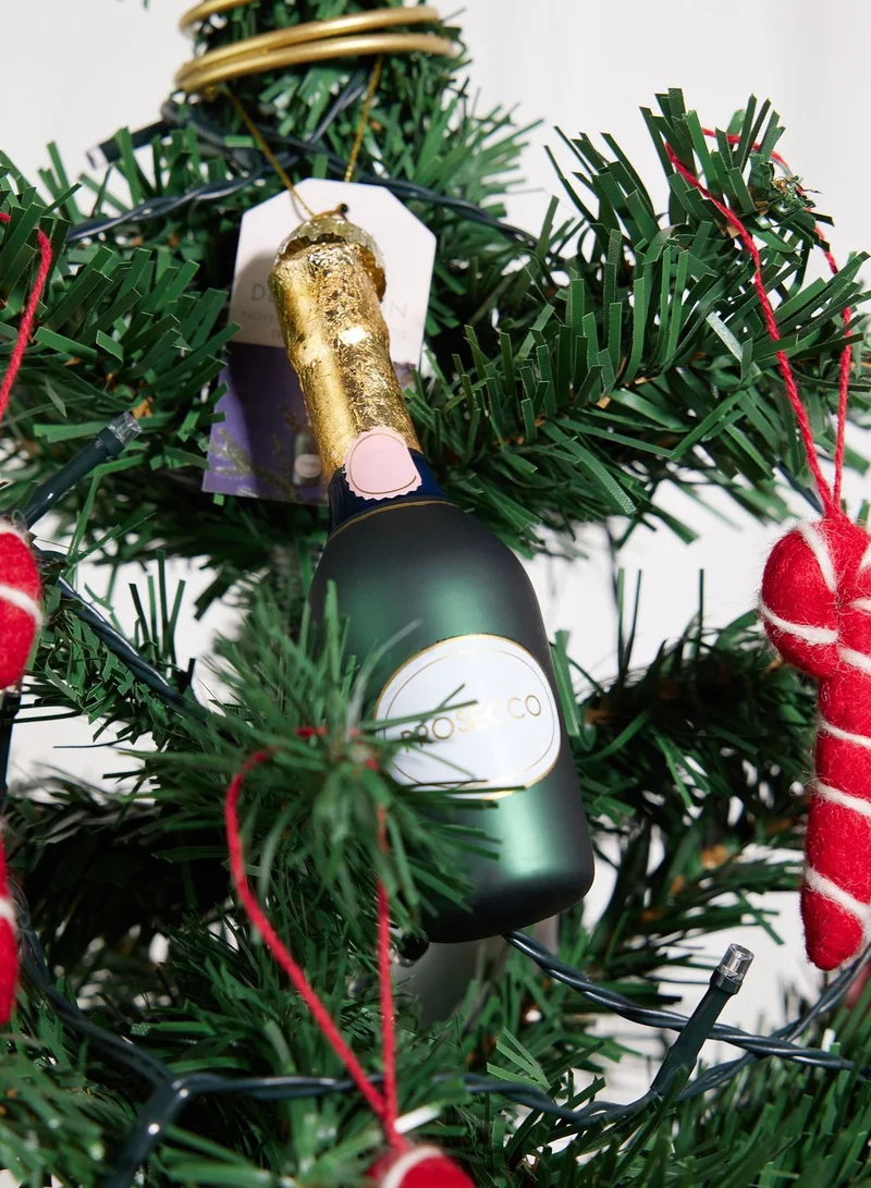 Ginger Ray Novelty Prosecco Bottle Christmas Hanging Tree Decoration