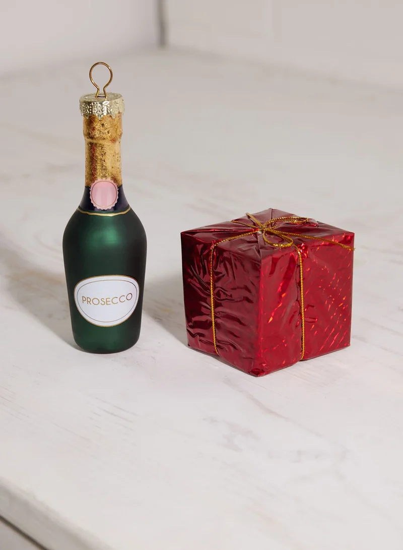 Ginger Ray Novelty Prosecco Bottle Christmas Hanging Tree Decoration