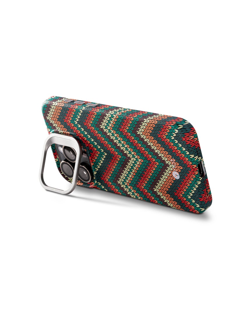 darc iPhone 16 Pro Case Carbon Fiber with MagSafe and Stand - Autumn Colors  - Image 4