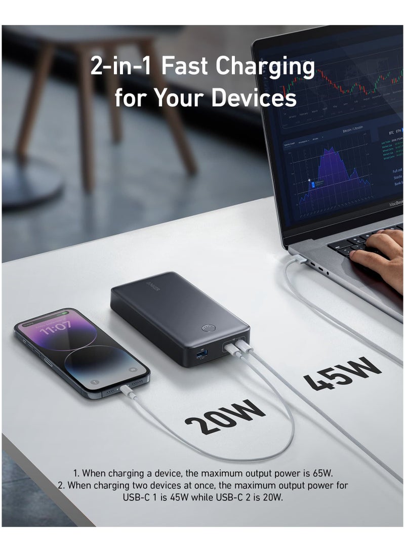 Ankey Anker Portable Charger, 24,000mAh 65W Power Bank, 537 Power Bank (PowerCore 24K for Laptop) - Image 3