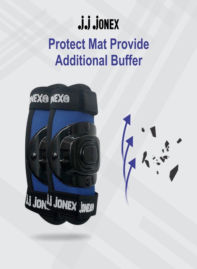 Jonex JJ Jonex Skating Guard, Protective Skating Guard Kit | Skate, Cycling Protection Set | Multi Sport Gear for Children Age 5-16 Years, Helmet Elbow Guards Knee Caps & Hand Gloves (Black-Blue, Large) - Image 3