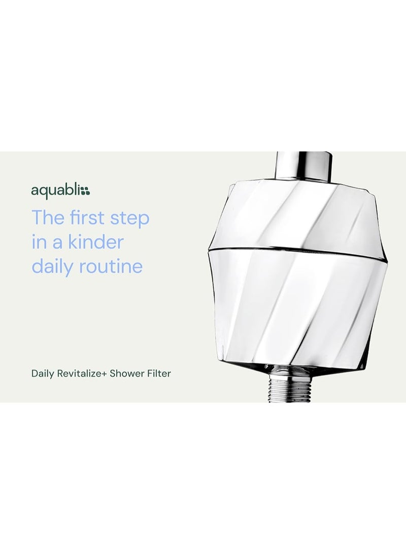 أكوابليس فلتر الاستحمام المنعش AquaBliss HD - أحدث تقنيات الترشيح عالية الأداء. ضعف كمية فيتامين سي والمعادن لشعر وبشرة وأظافر صحية ولامعة - KDF/CS/VC لتقليل المواد الكيميائية القاسية والكلور والرواسب والمعادن - SF400 - Image 4