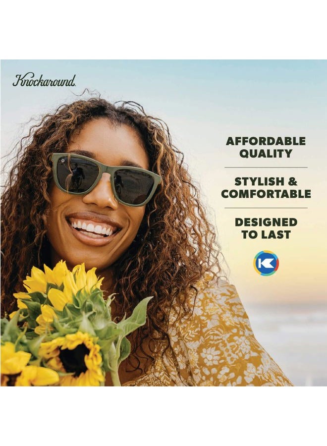 Knockaround Premiums Polarized Sunglasses for Men & Women - Impact Resistant Lenses & Full UV400 Protection, Coyote Calls, One size - Image 5
