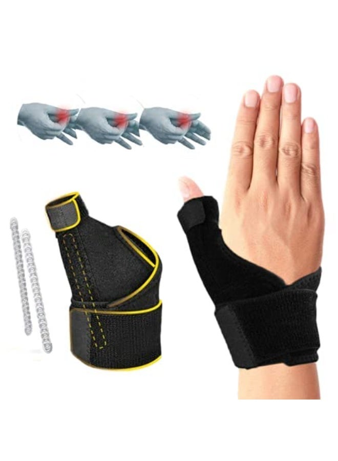 FDTY دعامة دعم المعصم لمتلازمة النفق الرسغي، حزام ضغط، جبيرة الإبهام للأصابع، مناسبة للرجال والنساء، تناسب اليد اليمنى واليسرى، مثبت لمرض التهاب المفاصل، تخفيف الألم. - Image 2