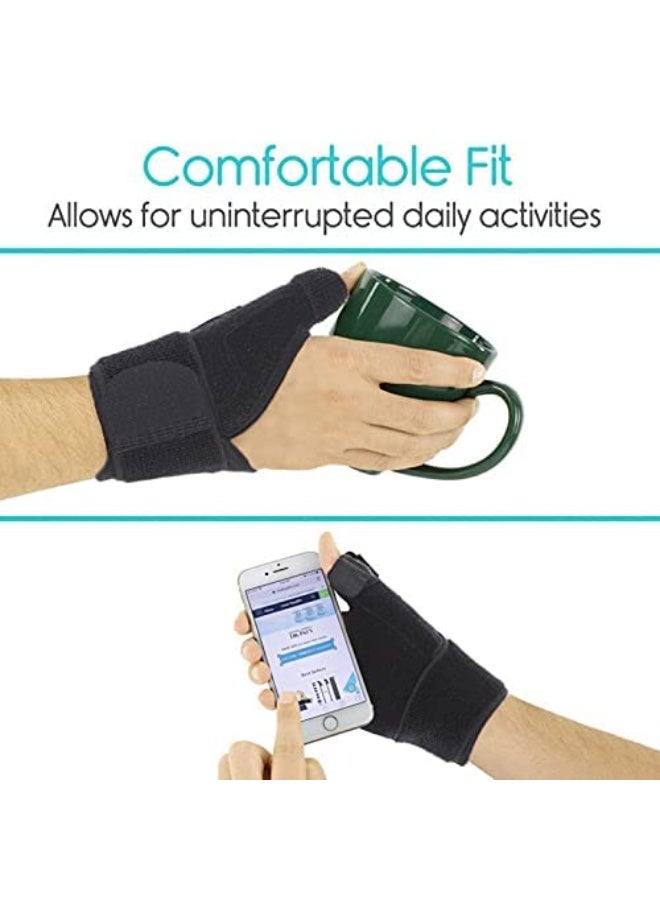 FDTY دعامة دعم المعصم لمتلازمة النفق الرسغي، حزام ضغط، جبيرة الإبهام للأصابع، مناسبة للرجال والنساء، تناسب اليد اليمنى واليسرى، مثبت لمرض التهاب المفاصل، تخفيف الألم. - Image 4
