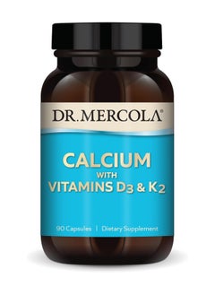 Calcium with Vitamins D3 & K2, 90 Capsules, Dietary Supplement