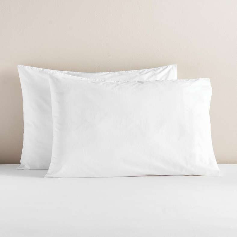Pan Home White 2-Piece Pillow Case Set for All