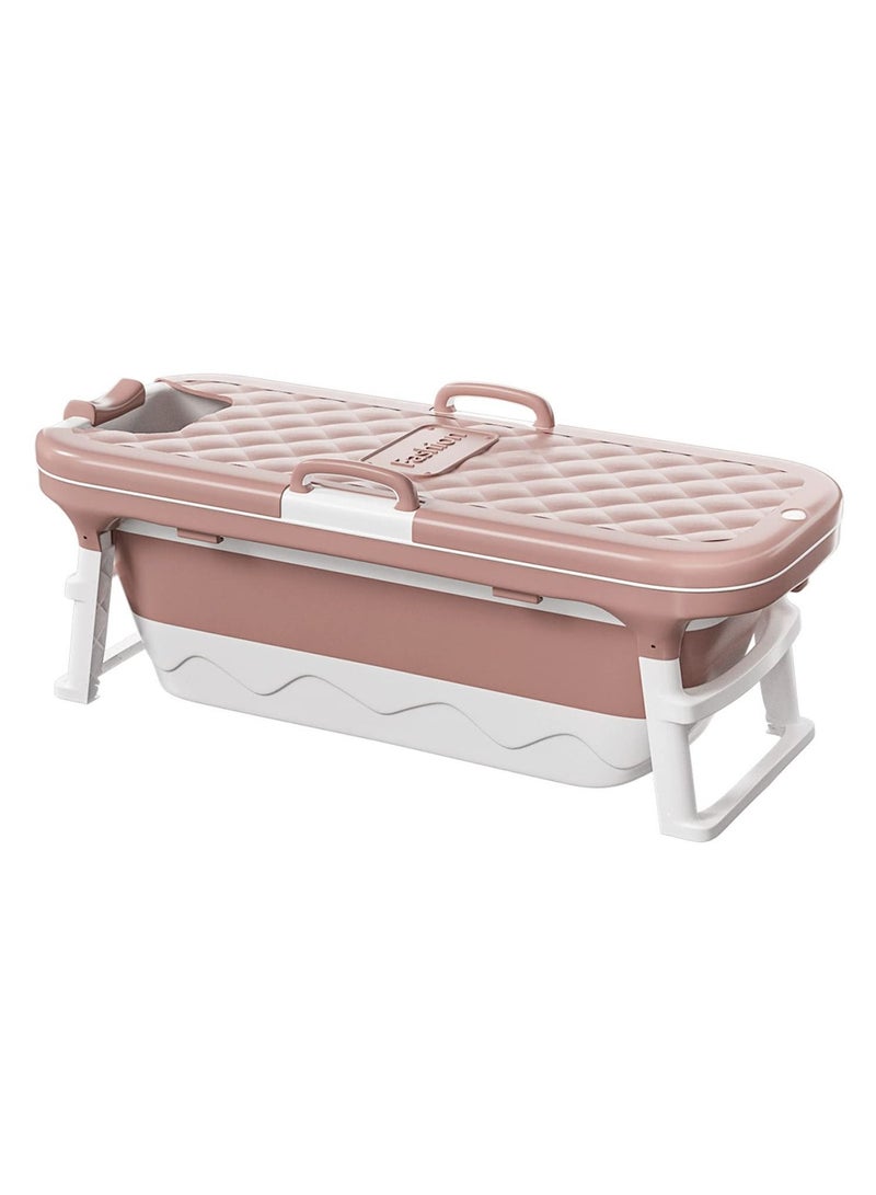 DubaiGallery Folding Bathtub Large Hot Tub, Swimming Pool Bath Bucket Adult Long Insulation Time with Easy Drain Design - Image 3