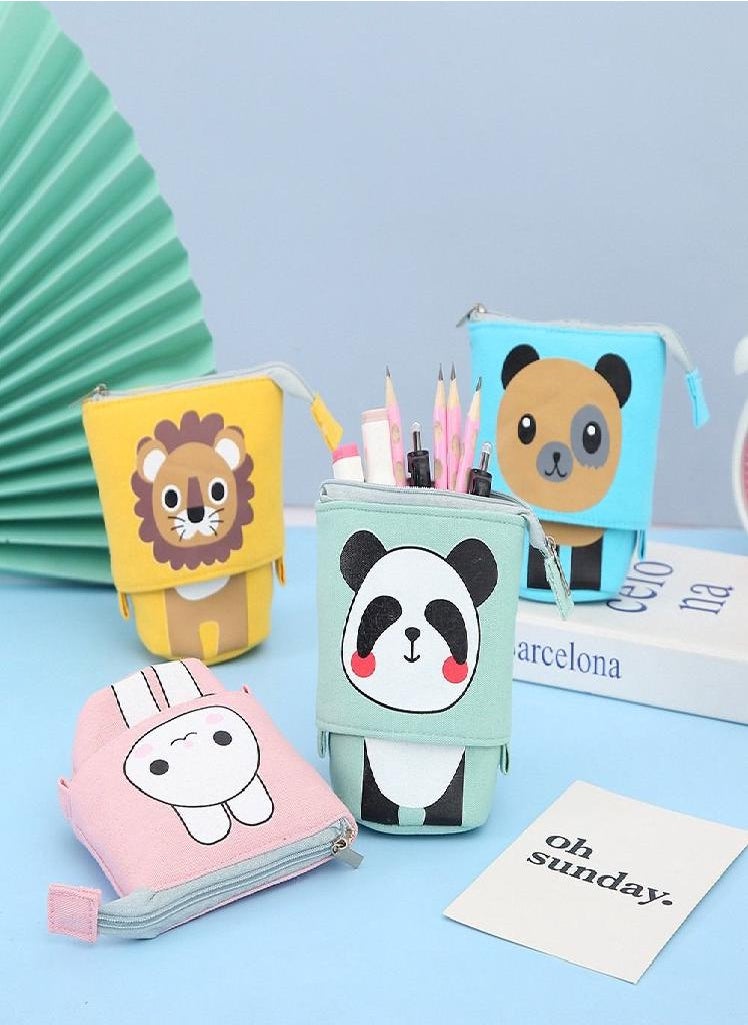 Eckek - Gift Animal Pull-Down Korean Style Stationery Bag Pencil Case Pencil Pouch Desktop Storage Bags - Image 1