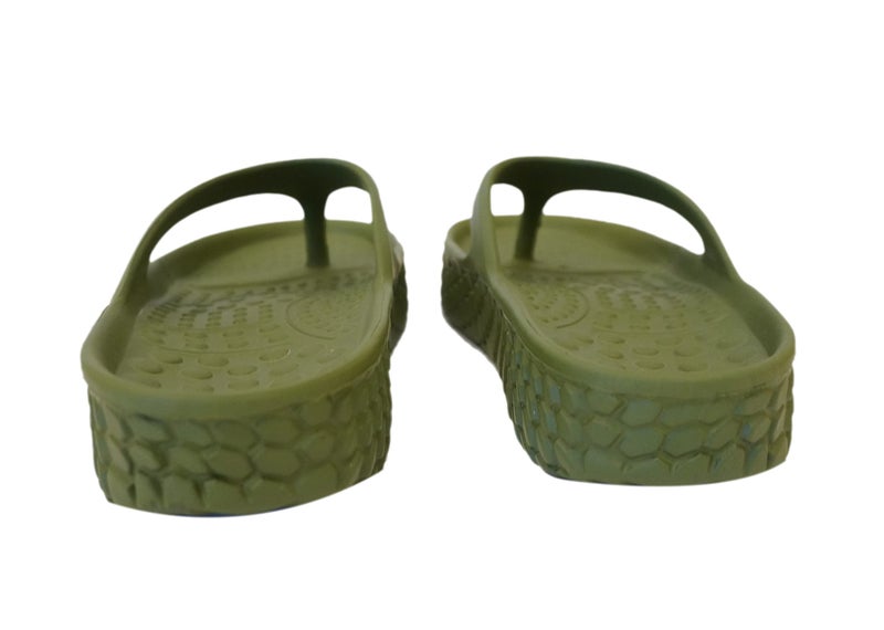 doubleu Recovery Slipper|Soft Doctor Anti-Skid Slipper for Women|Kyoto|Slides, Flip-Flops, Chappals|For Ladies and Girls(6,Olive+Green) - Image 4